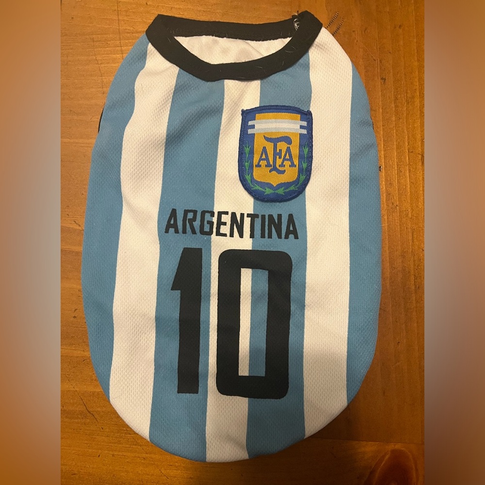 FIFA Messi Argentina Dog Jersey